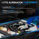 11775 Car Alternators Fit for Honda Odyssey Alternator 2014-2017 V6 3.5L Automotive Replacement Alternators 31100RV0A11, 31100RV0A12, 31100RV0A12RM