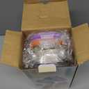 4 Pack Stainless Steel Snack Containers with Lids, 3-Compartments Reusable Lunch Box for Adults, Food Storage Containers Divided Meal Prep Box for Home, Work, Travel