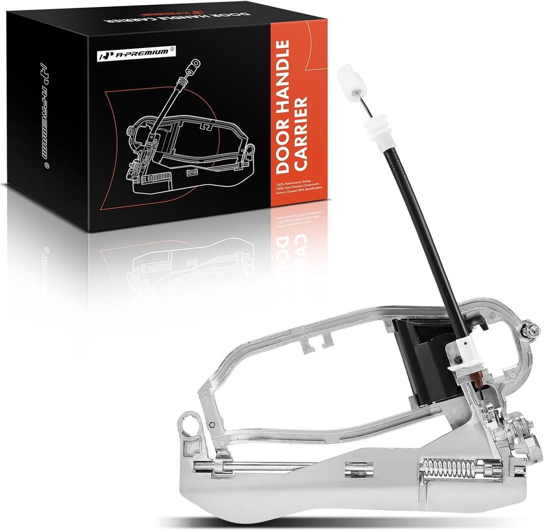 A-Premium Outside Door Handle Carrier Compatible with BMW E53 X5 2000-2006, Rear Left Driver Side, Replace# 51218243635