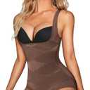 REYEOGO Shapewear Bodysuit for Women Tummy Control Butt Lifter Panty Hi-Waist Trainer Stomach Body Shaper Slimming Girdles, S