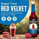 Syruvia Sugar Free Coffee Syrup, Red Velvet Flavored Syrup for Drinks, Lattes, and Desserts 25.4 Fl Oz