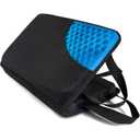SOJOY Travel Seat Cushion for Long Sitting, Portable Gel Seat Cushion for Airpline, Truck, Stadium, Office,Wheelchair, Cooling Gel Seat Cushion for Tailbone Pressure Sciatica Pain Relief(Black) 16x11"