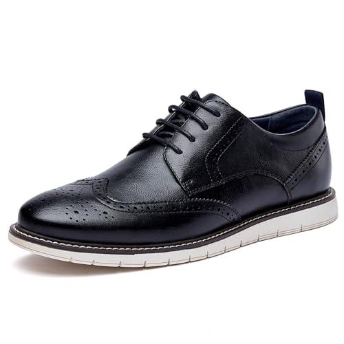 Men's Casual Oxfords Wingtip Business Formal Dress Shoes DS22 Black 11