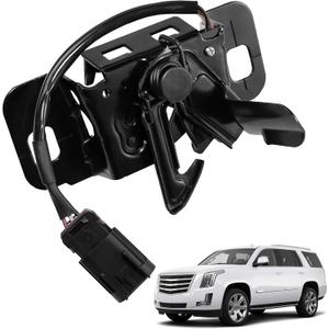 Front Hood Latch Lock Assembly Black Compatible with 2015-2018 Chevrolet Suburban 3500 HD Tahoe Cadillac Escalade ESV GMC Yukon XL Replaces 84355610 84065955 23159228 84065954 84065952