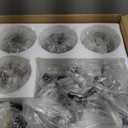 UOFUS 12-Light Glass Globe Sputnik Chandelier Mid-Century Modern Matte Black and Gold Ceiling Light Fixture Vintage Hanging Pendant Light for Bedroom Living Room Kitchen Farmhouse Dining Room