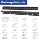 Fulifix Studless TV Wall Mount for Most 22-55 Inch TVs, No Stud Drywall TV Mount, No Drill TVs Bracket Max VESA 400x400mm up to 100 lbs, Easy Install Include All Hardware