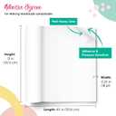 Styrene Sheet for Lampshade (12" Height x 40" Length) - Adhesive Roll for DIY Round Drum Lamp Shade - Repair Damaged Shades - Make a New Lampshade - Compatible With All Materials