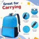 48 Pcs 17" Backpacks Bulk for School Kids Flat Pouch Bookbags, Bright Color