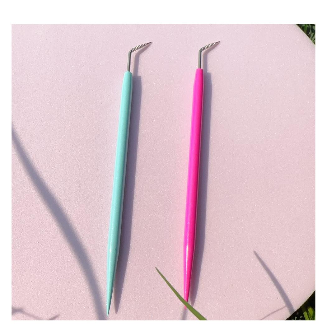 Metal Lash Lift Tool Set 2 pcs, Upgrade Eyelash Separate Tools With Groove Like Y Brush, Lash Comb Mini Size For Females Small Hand Popular Eyelash Lifting Stick Pink + Blue - Reusable 1000 Usage Metal Lash Lift Tool Set 2 pcs, Upgrade Eyelash Separate Tools With Groove Like Y Brush, Lash Comb Mini Size For Females Small Hand Popular Eyelash Lifting Stick Pink + Blue - Reusable 1000 Usage
