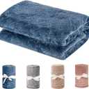 FABRICASTLE Baby Blanket 30" x 40" for Boys and Girls Super Soft Cozy Blankets for Infants Stroller Blanket (Blue, 30" x 40")