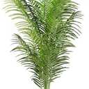 Artificial Palm Tree 6Ft Faux Silk Green Realistic Decorative Tall Fake Potted Plants Artificial for Bedroom Living Room Office Home Decor Indoor Outdoor (5ft 11in)