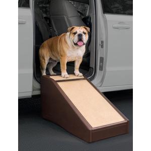 Pet Gear Stramp Stair and Ramp Combination for Dogs/Cats, Easy Step, Lightweight/Portable, Sturdy, Easy Assembly (No Tools Required) 1 Model, Coffee Bean