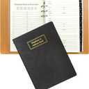 Refillable Address Book with Alphabetical Tabs, w/Pockets, 648 Large Print Telephone Birthday Email PU Leather Hardcover Durable for Women Men Seniors Home Office, 236Pages, A5, Black, 6.5 x 9.1 x1.02 inche