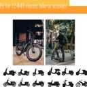 1 Pair EBike Throttle Grip, Universal Electric Bicycle Scooter Twist Handlebar with LCD Battery Voltage Display Key Knock, 12V-84V Electric Bike Throttle Grip for Motorbike Motorcycle E-Bike