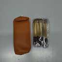 MAANGE 13 PCS Makeup Brushes Professional Make Up Brushes Premium Synthetic Powder Concealers Brushes Travel Makeup Brush Set with Case (Gold)