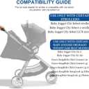 Car Seat Adapter for Stroller Compatible with Baby Jogger City Select, City Select 2, or City Select LUX Stroller Accessories Car Seat Adapter for Stroller (Black)