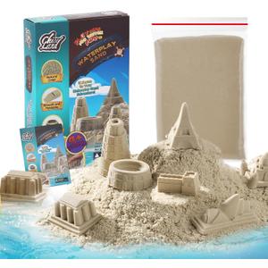 Waterplay & Sensory Play Sand - 2.2lb Moldable, Non-Toxic Sand for Kids Ages 4+, for Indoor/Outdoor Sandbox, Water Table & Sensory Play, Mess-Free, Easy Clean, Resealable Bag