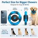 Pamlulu Tough Dog Toys for Aggressive Chewers, Indestructible Dog Toy for Large Dogs, Nylon Chew Toys for Medium Large Breed, Interactive Dog Toys to Keep Them Busy, Dog Birthday