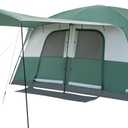 PORTAL 10 Person Family Camping Tent with Porch, Big Family Camping Tent with Tall Height, Good Ventilation, Water Resitant Large Tent for Outdoor Camping, Backyard