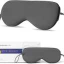 Sleep Eye Mask for Men Women, Updated Design Light Blocking Soft and Comfortable Night Eye Mask, Eye Sleep Shade Cover, Blocks Light Reduces Puffy Eyes Gifts, Eye Blinder for Sleeping (Gray)