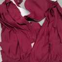 CUPSHE Women's One Piece Swimsuit Halter Plunging Neck Bathing Suit Wide Straps Underwire Ruched Back Hook, L