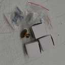 Champagne-Bronze Crystal-Brass Drawer Cabinet Knobs - 5 Pack Glass Brushed Gold pulls Hardware for Dresser Kitchen Bedroom Bathroom