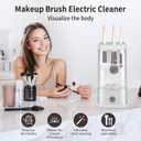 2 x Electric Makeup Brush Cleaner, Automatic 2 in 1 Makeup Brush Dryer Makeup Brush Washer Combined Quick Efficient Cleaner Machine