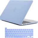 Se7enline Compatible with MacBook Pro 16 inch Case 2019/2021/2020 Hard Shell Protective Laptop Cover for Mac Pro 16-inch A2141 with Touch Bar Touch ID&Silicone Keyboard Cover, Serenity Blue