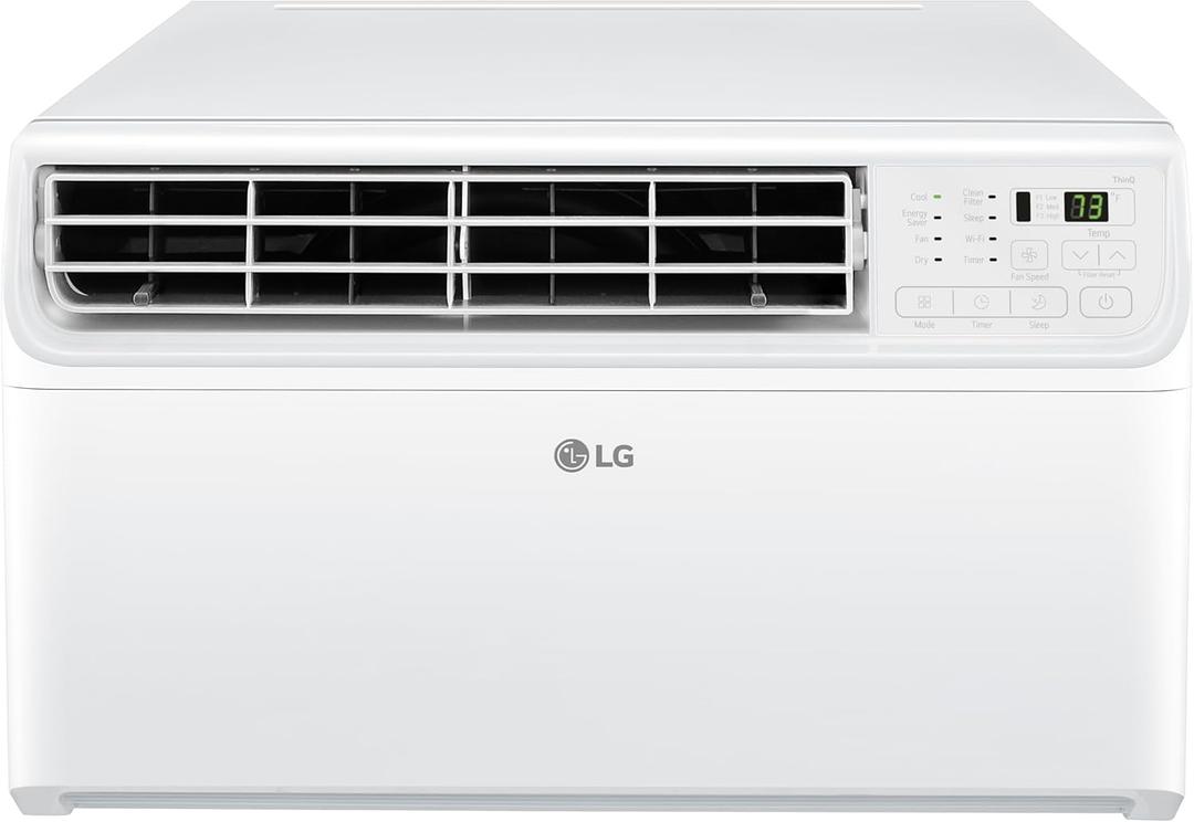 LG 10000 BTU Window Air Conditioners [2023 New] Dual Inverter Remote WiFi Enabled App Ultra-Quiet Washable Filter Cools 450 Sq.Ft AC Unit air conditioner Easy Install White LW1022FVSM