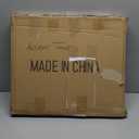 2 Tier Round Side Table, Folding End Tables Coffee Table Simplistic Sofa Table Waterproof Removable Tray Table Indoor Outdoor Accent Table for Living Room Bedroom (Faux Marble White, 1pcs)