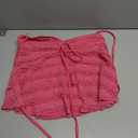 SOLY HUX Women's Peplum Halter Crop Tops Y2K Drawstring Tie Ruched Dressy Casual Spaghetti Strap Cami Top (Pink, M)