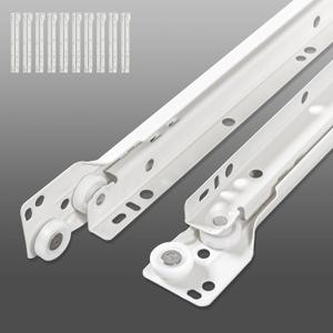 WelFurGeer 10 Pairs 14 Inch Drawer Slides, Drawer Slide Kit  Replace Drawer Track Hardware, Bottom Mount Cabinet Drawer Rails for Dresser, Wardrobe, Kitchen & Furniture