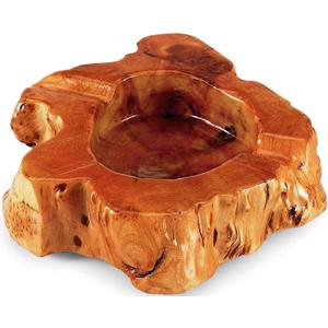 Wooden Cigar Ashtray Outdoor Indoor Ashtray and Great Gifts for Cigar Lovers, Smokers and Men Ash Tray Different Shapes and Random Delivery (2 Slots) (woods)