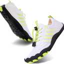 Grounded Barefoot Shoes Footwear for Women Men, Barefoot Shoes Non-Slip Wide Toe, Hike Lightweight Drop Zero (White)