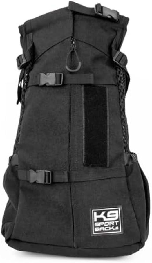 K9 Sport Sack Air 2 - Large, Jet Black - Ideal for Dogs with 20-22 Back Length - Durable, Breathable Backpack-Style Carrier - Perfect for Walks, Short Hikes & Public Transportation