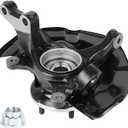 FWD Front Right Suspension Steering Knuckle Wheel Bearing Hub Assembly Fit for Toyota Sienna 2004 2005 2006 V6 3.3L & for Toyota Sienna 2007 2008 2009 2010 V6 3.5L, 698-424 698424, Passenger Side