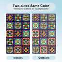Window UV Protection Privacy Film:Non-Adhesive Static Cling Decorative Window Film with Installation Tools,Stained Glass Window Film for Kitchen,Study,Bathroom,and Shower Doors,17.7 x 39.4 inches.