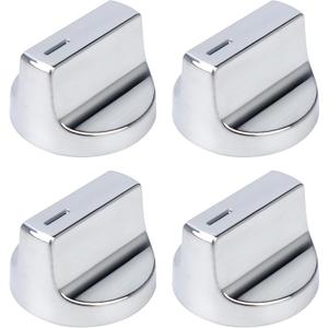 W11517331 for Whirlpool Electric Range Knobs (4pcs) Replace W10850027 W11117415 W11458840 Oven Knob, Compatible with Whirlpool WEC310S0LS1, WEE515S0LZ1, WEC310S0LS2, WEE515S0LS1 Electric Range Knob