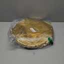 Gueevin 200 Pcs Gold Paper Placemats Disposable Lace Round Paper Placemats Decorative Disposable Placemat Doilies for Dining Wedding Table Decoration Festive Party Birthday Holiday (Gold,12 Inch)