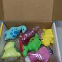 TOY Life 6 PCS Dinosaur Light Up Bath Toys for Kids Ages 4-8, No Hole Glow Bath Toys for Kids, Baby Toddler Bath-Time Christmas Birthday Gifts for Grandkids, Boys, Ideal for Shower, Bathtub, Pool