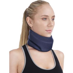 Neck Brace for Sleeping - Cervical Collar Relief Neck Pain and Neck Support Soft Foam Wraps Keep Vertebrae Stable for Relief of Cervical Spine Pressure for Women & Men Prussian Blue Medium Size
