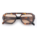 SA106 Hipster Octagonal Geometric Bold Rectangular Retro Plastic Racer Sunglasses