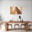 ARTZGX Holy Family Picture Virgin Mary and Jesus Canvas Wall Art Catholic Religious Christian Painting for Churches Decor Frame(Holy Family - B 20.00" x 30.00")