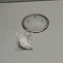 HEVSTIL 7 Inch Tempered Glass Lid Glass Lid with Silicone Stainless Steel Handle Pan Lid Glass Vented Skillet Cover for Frying Pan Lodge Cast Iron Skillet with Heat-resistant Silicone Handle