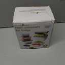 5 PCS Large Fruit Containers for Fridge - Leakproof Food Storage Containers with Removable Colander - Dishwasher & microwave safe Produce Containers Keep Fruits, Vegetables, Berry, Meat Fresh longer