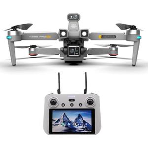 GPS Drone with Camera 4K for Adults,Professional 3-Axis Gimbal & 4K/30FPS EIS Camera, Smart Return to Home,Gesture Selfie,Fixed Point Surround,360° Obstacle Avoidance, Brushless Motors Level 8 Wind Resistance,Foldable Mini Drones for Beginners