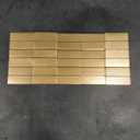 UNIQOOO 15 Pack Gold Birch Wood Stands /1.2mm Slot for Cardstock, Wedding Table Numbers Holders, Photo Holder, Photo Display Stand for Event Decor, Retail Shop, Cafe Restaurant Menu, Business Card, Name Tag