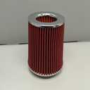 RYANSTAR RACING 102mm 4" High Flow Round Tapered Cone Cool Air Filter Cleaner with Top Filter Design Short 231mm tall