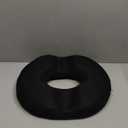 Donut Pillow Seat Cushion, Donut Chair Cushions for Postpartum Pregnancy & Hemorrhoids, Sciatica & Hip & Coccyx Pain Relief Desk Chair Cushion for Long Sitting Office Workers, Car Drivers (Large, Black)