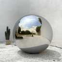 Inflatable Mirror Ball, Inflatable PVC Disco Ball Reusable Large Event Decoration Mirror Balloon, Silver Bubble Balloon Party, Wedding, Decor(1 Pcs, 0.6m/23.6in)